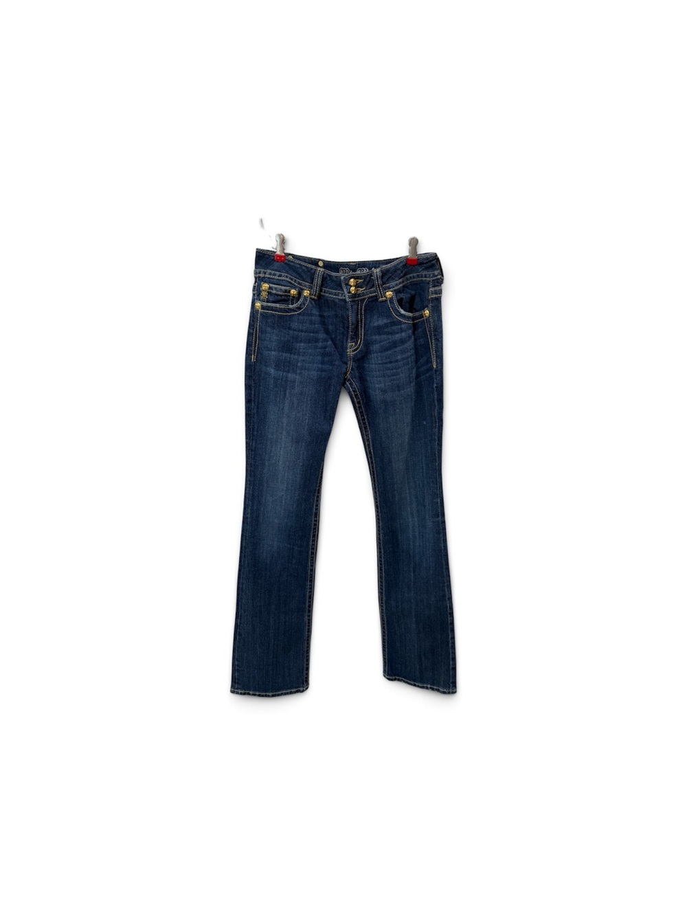 Women’s Miss Me Dark Blue Straight-Leg Jeans